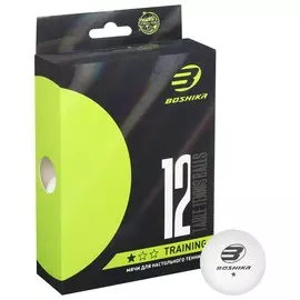 Мяч для настольного тенниса training 1*, набор 12 шт., abs, цвет белый