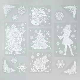 Наклейки новогодние