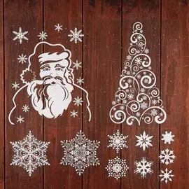 Наклейки новогодние