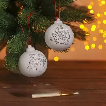 Новый год! набор новогодних шаров под роспись