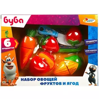 Набор овощей и фруктов для резки БУБА, ИГРАЕМ ВМЕСТЕ B847982-R3