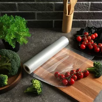 Набор пакетов для вакууматора luazon, в рулоне 28500 см, 90 мкм, прозрачные