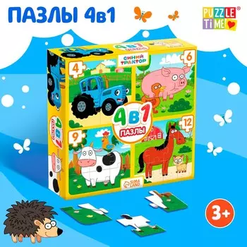 Набор пазлов 4 в 1