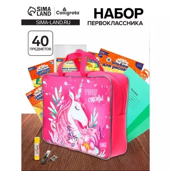 Набор первоклассника, 40 предметов, calligrata