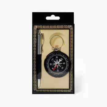 Набор подарочный 2 в 1, ручка, компас