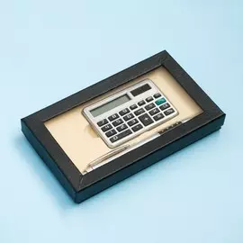 Набор подарочный 2в1 (ручка, калькулятор)