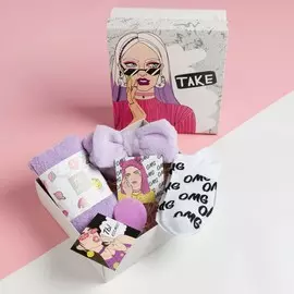 Набор подарочный этель take полотенце и аксс (4 предмета)