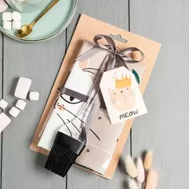 Набор подарочный полотенце кисть