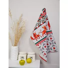 Набор полотенец кухонных рогожка 73х45