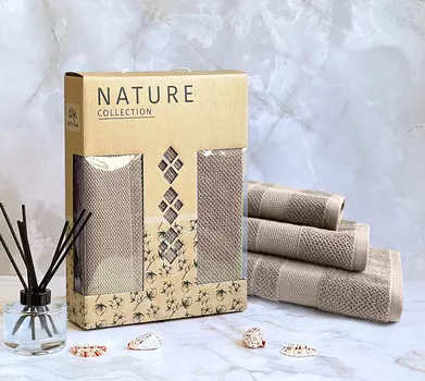 Набор полотенец махровых Набор полотенец махровых 3 шт.(30х70 50х90 70х140)