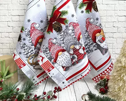 Набор полотенец вафельных Набор полотенец вафельных 50х60-3 шт