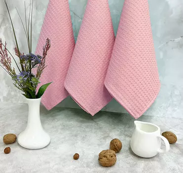 Набор полотенец вафельных Набор полотенец вафельных - 35х70 см( 3 шт)