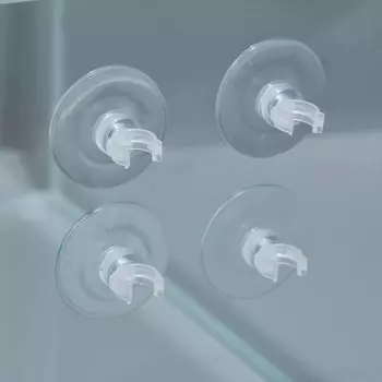 Набор присосок с держателем, силиконовые, ф12 мм, 4 шт