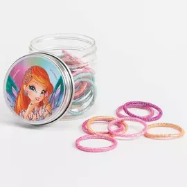 Набор резинок для волос в банке