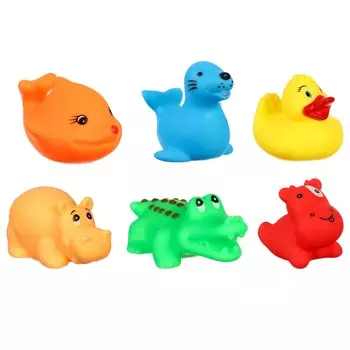 Набор резиновых игрушек для ванны крошка я