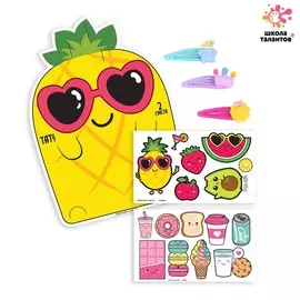 Переводные татуировки детские с аксессуарами для волос