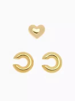 Набор серьги и каффы 3 шт.