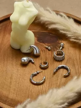 Серьги и кафф qf