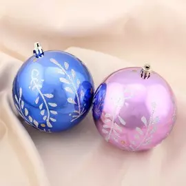 Набор шаров пластик d-10 см, 2 шт