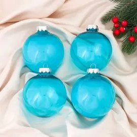 Набор шаров пластик d-10 см, 4 шт