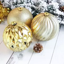 Набор шаров пластик d-15 см, 3 шт