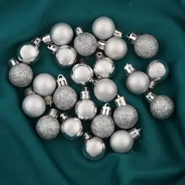 Набор шаров пластик d-2,5 см, 24 шт