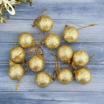 Набор шаров пластик d-2,5 см, 12 шт