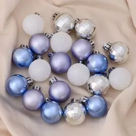 Набор шаров пластик d-3 см, 20 шт