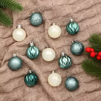 Набор шаров пластик d-4 см, 12 шт