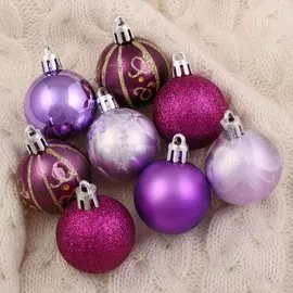 Набор шаров пластик d-4 см, 25 шт