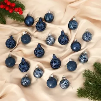 Набор шаров пластик d-4 см, 30 шт