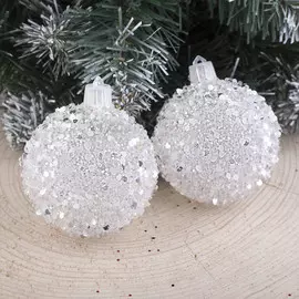 Набор шаров пластик d-5,5 см, 6 шт