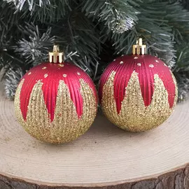 Набор шаров пластик d-6,5 см, 9 шт