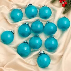 Набор шаров пластик d-6 см, 12 шт