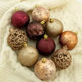 Набор шаров пластик d-6 см, 16 шт