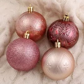 Набор шаров пластик d-6 см, 16 шт