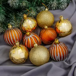 Набор шаров пластик d-6 см, 16 шт