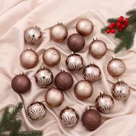 Набор шаров пластик d-6 см, 20 шт