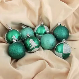 Набор шаров пластик d-6 см, 24 шт