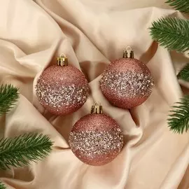 Набор шаров пластик d-6 см, 3 шт