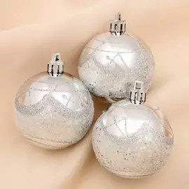 Набор шаров пластик d-6 см, 3 шт