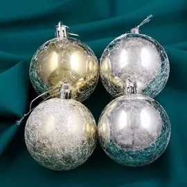 Набор шаров пластик d-6 см, 4 шт