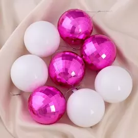 Набор шаров пластик d-6 см, 8 шт