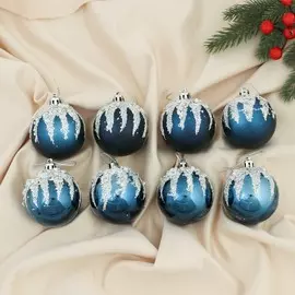 Набор шаров пластик d-6 см, 8 шт