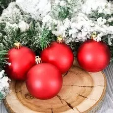 Набор шаров пластик d-7 см, 4 шт