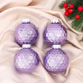 Набор шаров пластик d-7 см, 4 шт