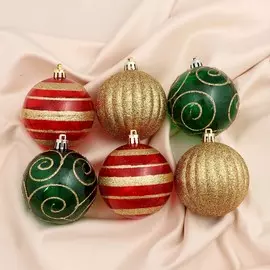 Набор шаров пластик d-7 см, 8 шт