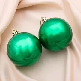 Набор шаров пластик d-8 см, 2 шт