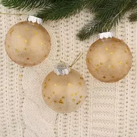 Набор шаров пластик d-8 см, 3 шт