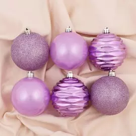 Набор шаров пластик d-8 см, 8 шт